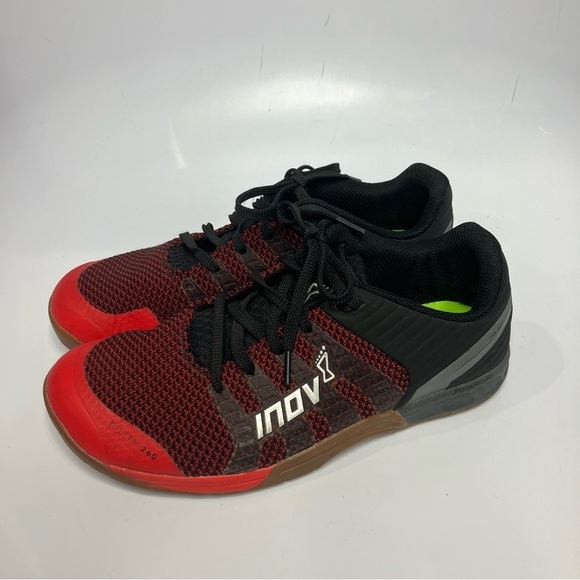 INOV8 F-LITE 250 Knit sneakers black red size 8.5 - Picture 4 of 9